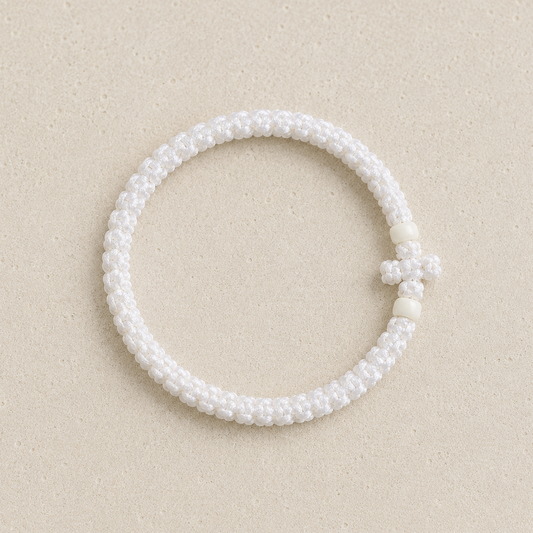 Komboskini White Bracelet