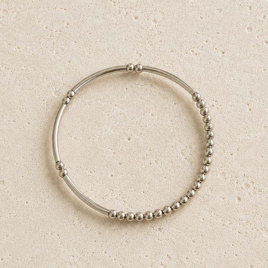 Sterling Silver Beaded Bracelet