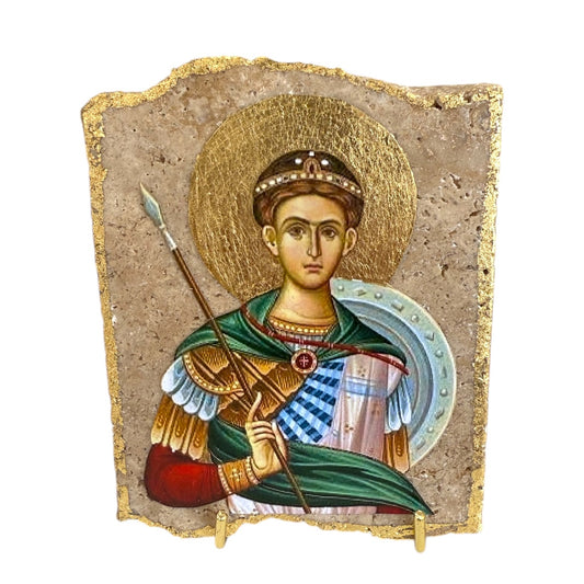 Saint Dimitri Travertine Icon