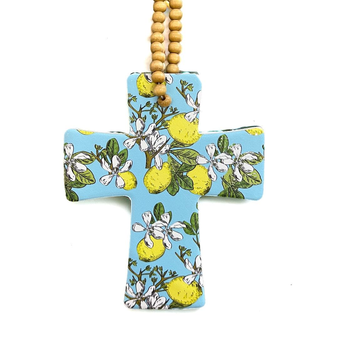 Lemon Ceramic Cross