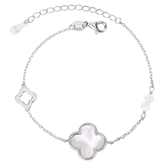 Kara Mother Of Pearl Silver Bracelet