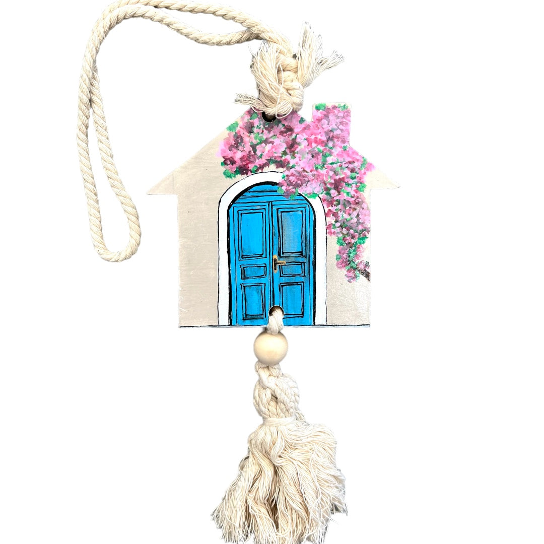 Wooden Home And Tassel