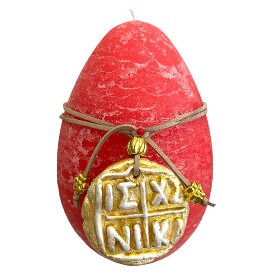 Red Nika Soy Wax Egg ~ Large