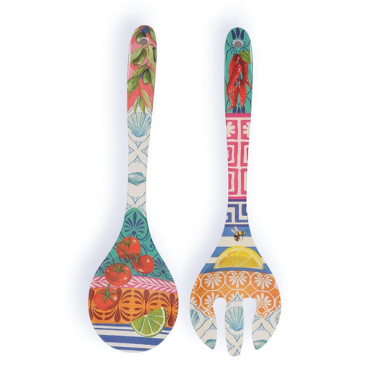 Salad Servers Mediterranean Summee