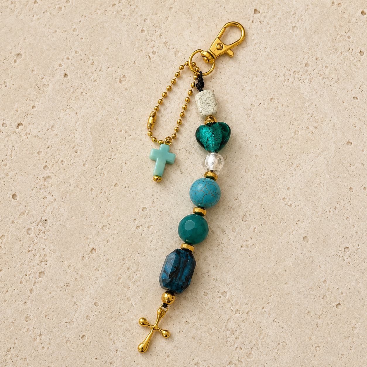 Beaded Key Ring / Bag Charm