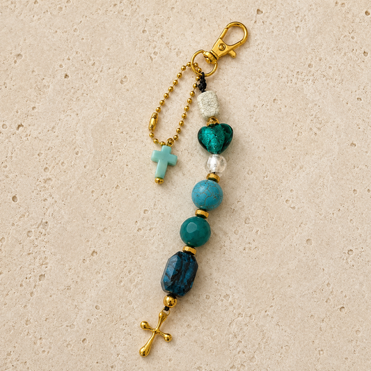 Beaded Key Ring / Bag Charm