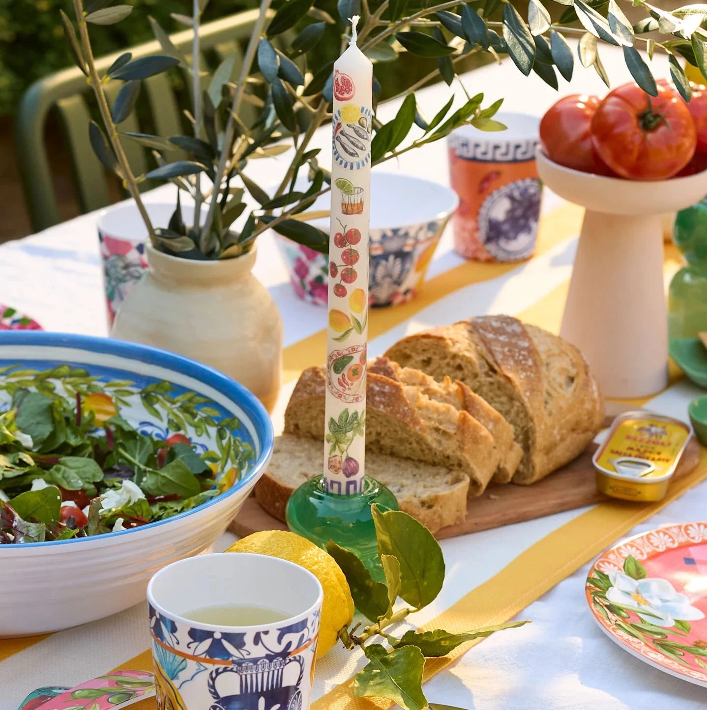 Taper Candle Set Mediterranean Summer