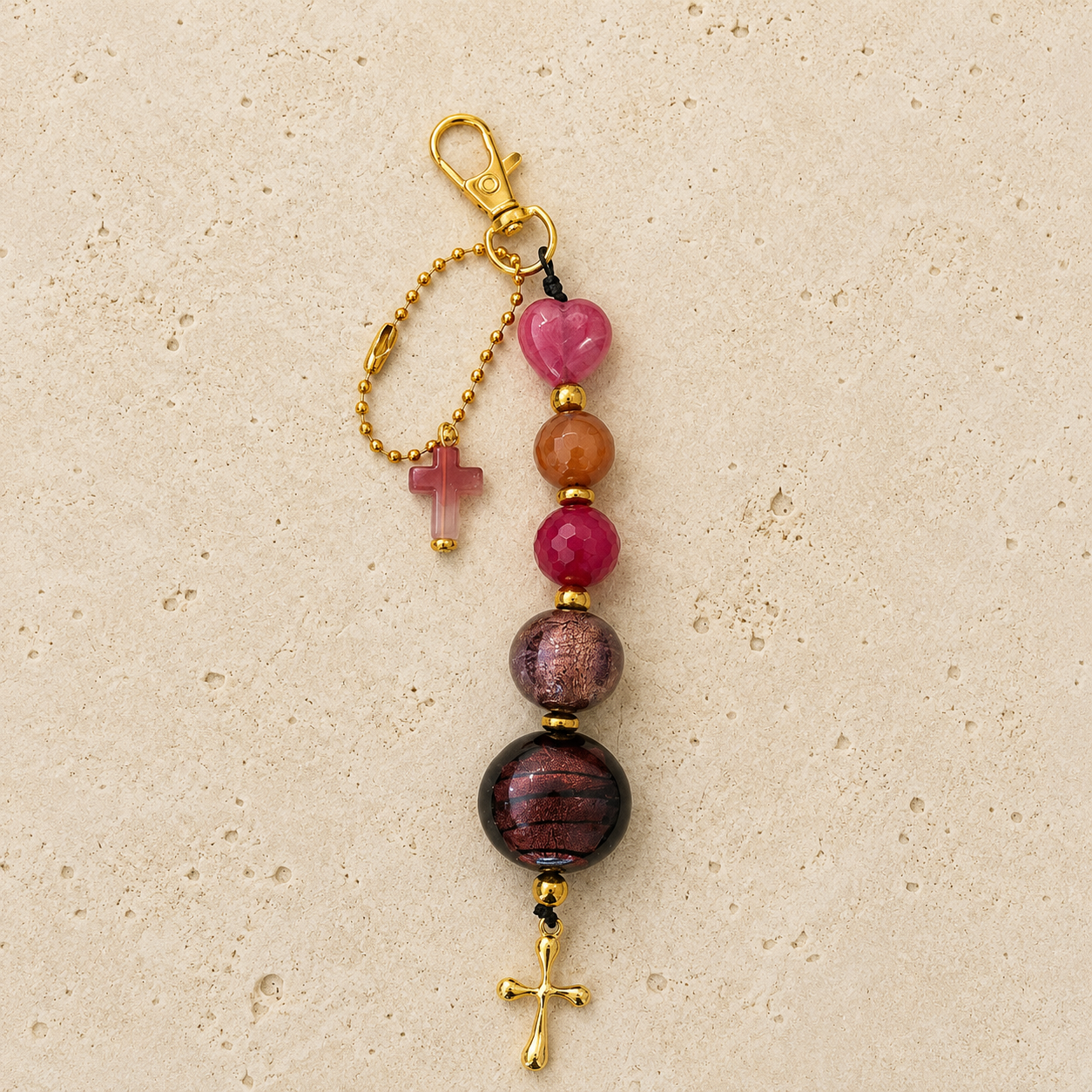 Beaded Keyring / Bag Charm