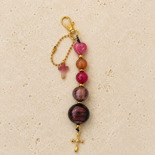 Beaded Keyring / Bag Charm