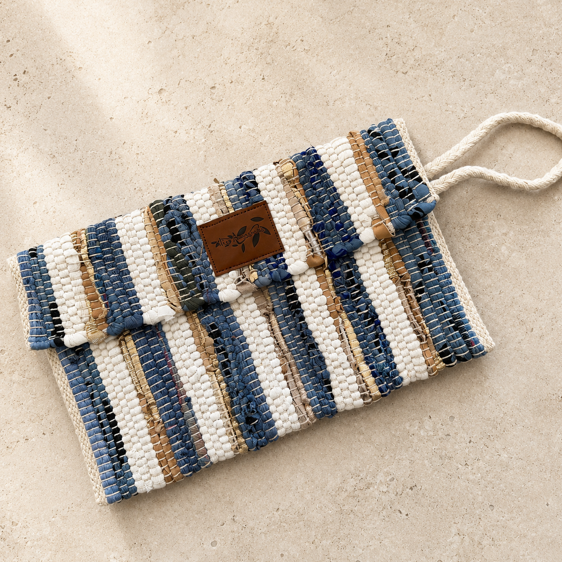 Kourelou Clutch Blue & Gold