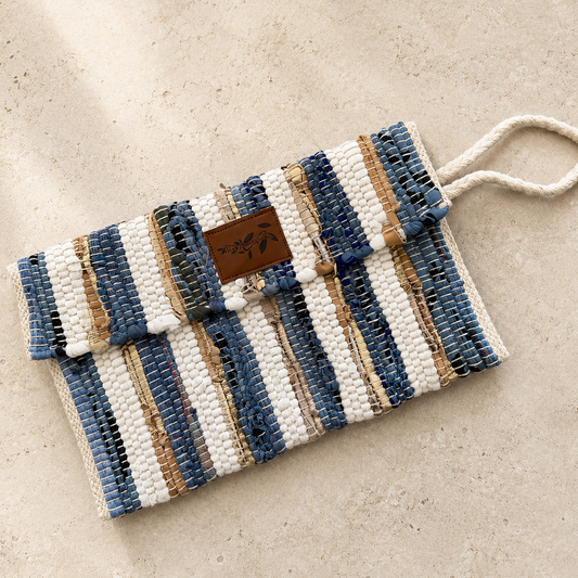 Kourelou Clutch Blue & Gold