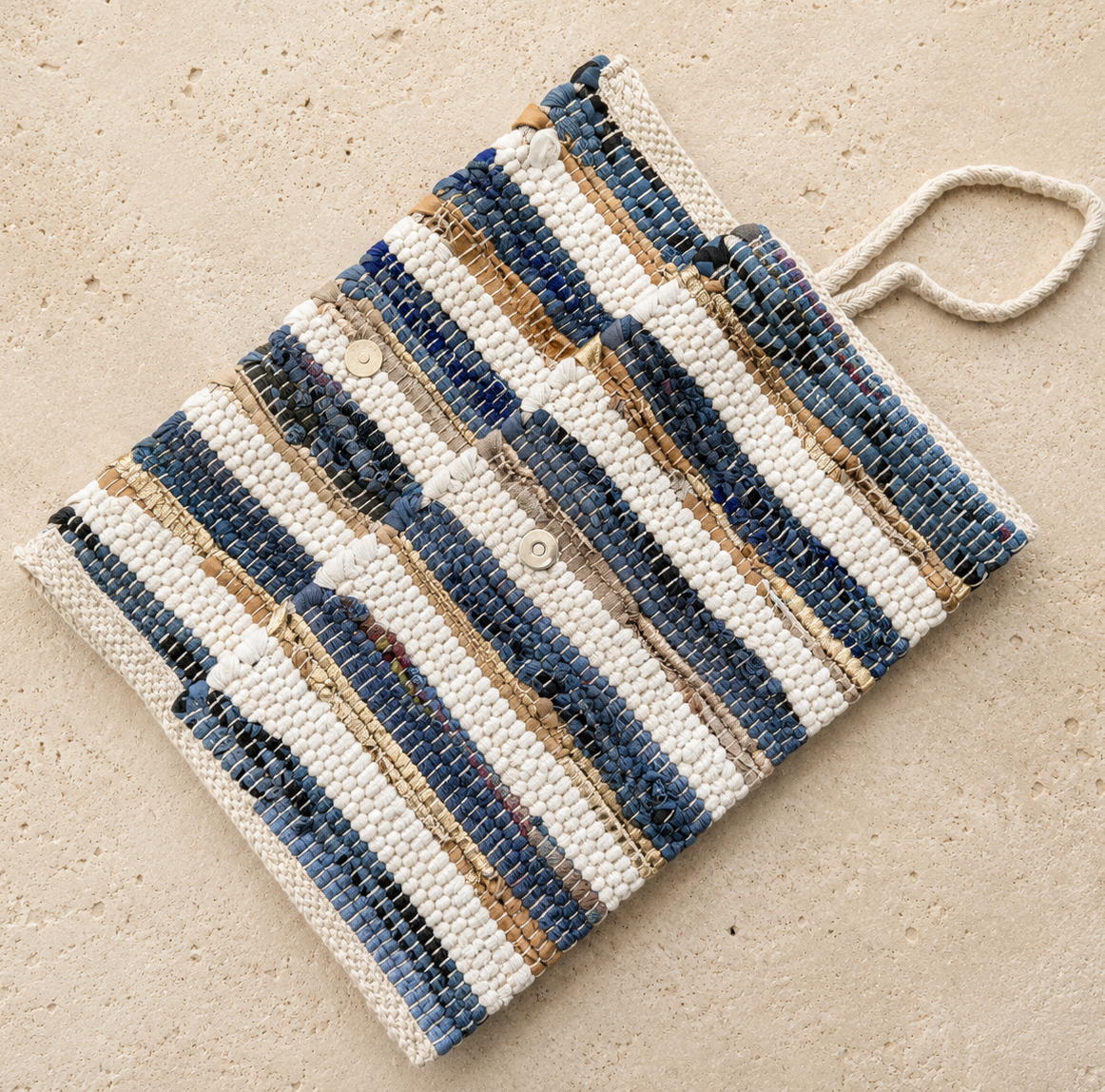Kourelou Clutch Blue & Gold