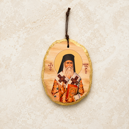 Saint Nektarios Ceramic Icon