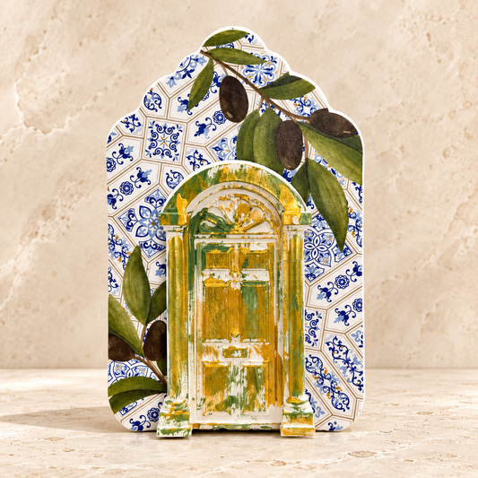 Wooden Mediterranean Olive Ornament