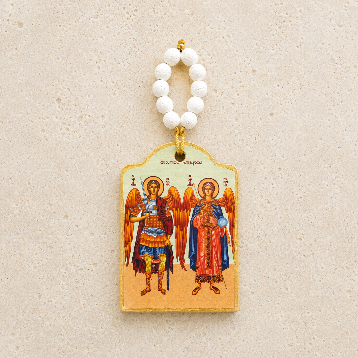 Archangels Michael & Gabriel Ceramic Icon