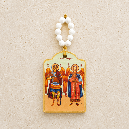Archangels Michael & Gabriel Ceramic Icon