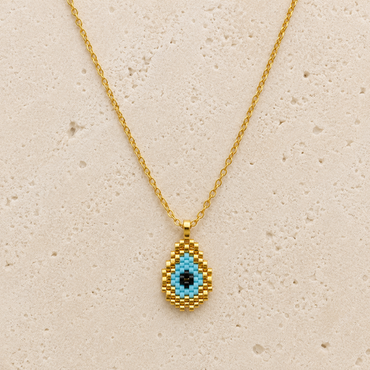 Evil Eye Handwoven Necklace