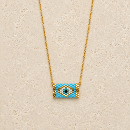 Evil Eye Handwoven Necklace