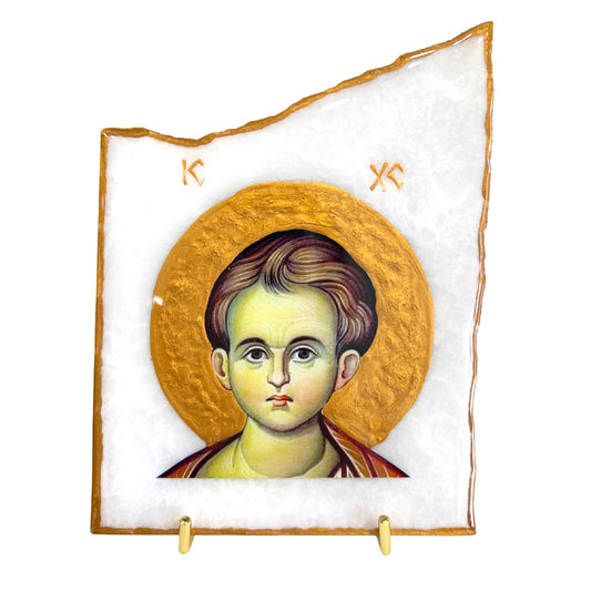 Jesus As A Child - Marble Icon