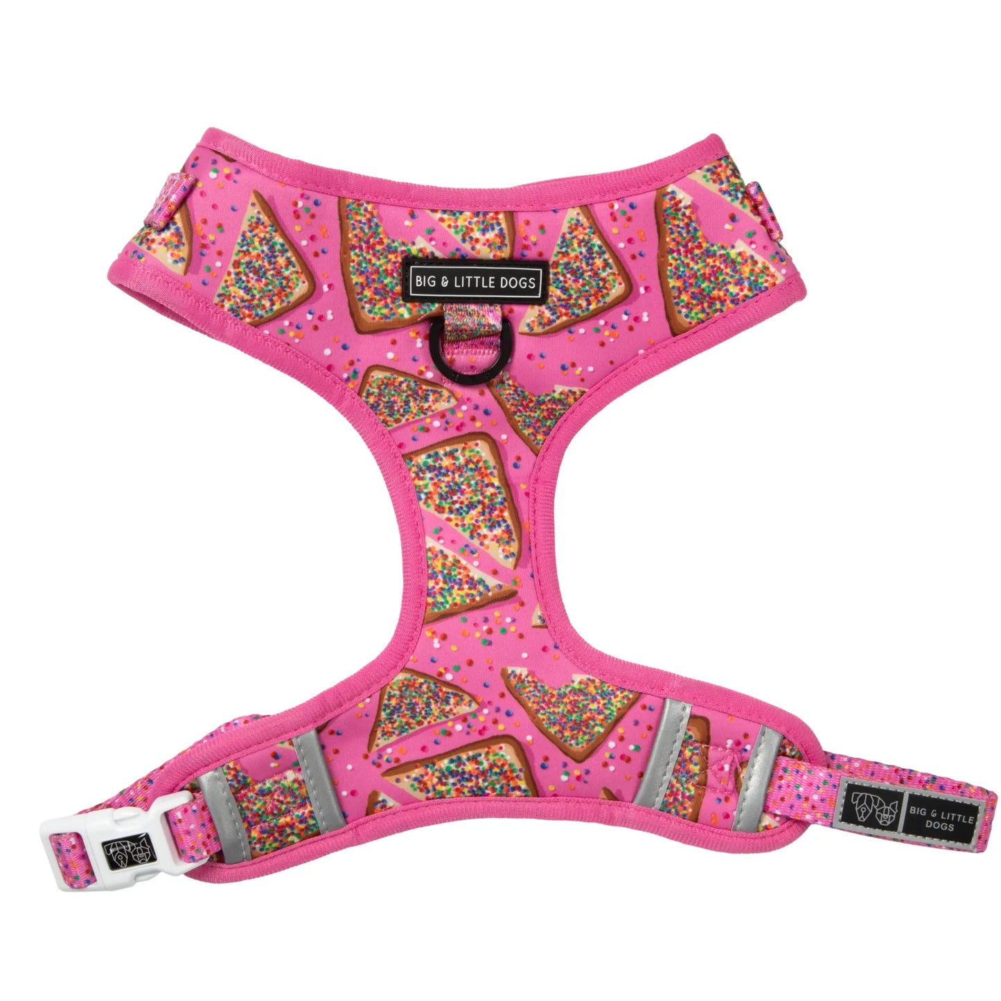 Adjustable Dog Harness - Pink Fairy Bread