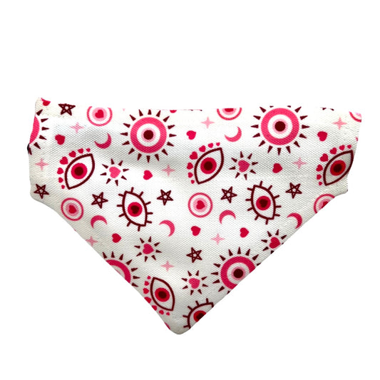 Pink Mati Dog Collar Bandanna