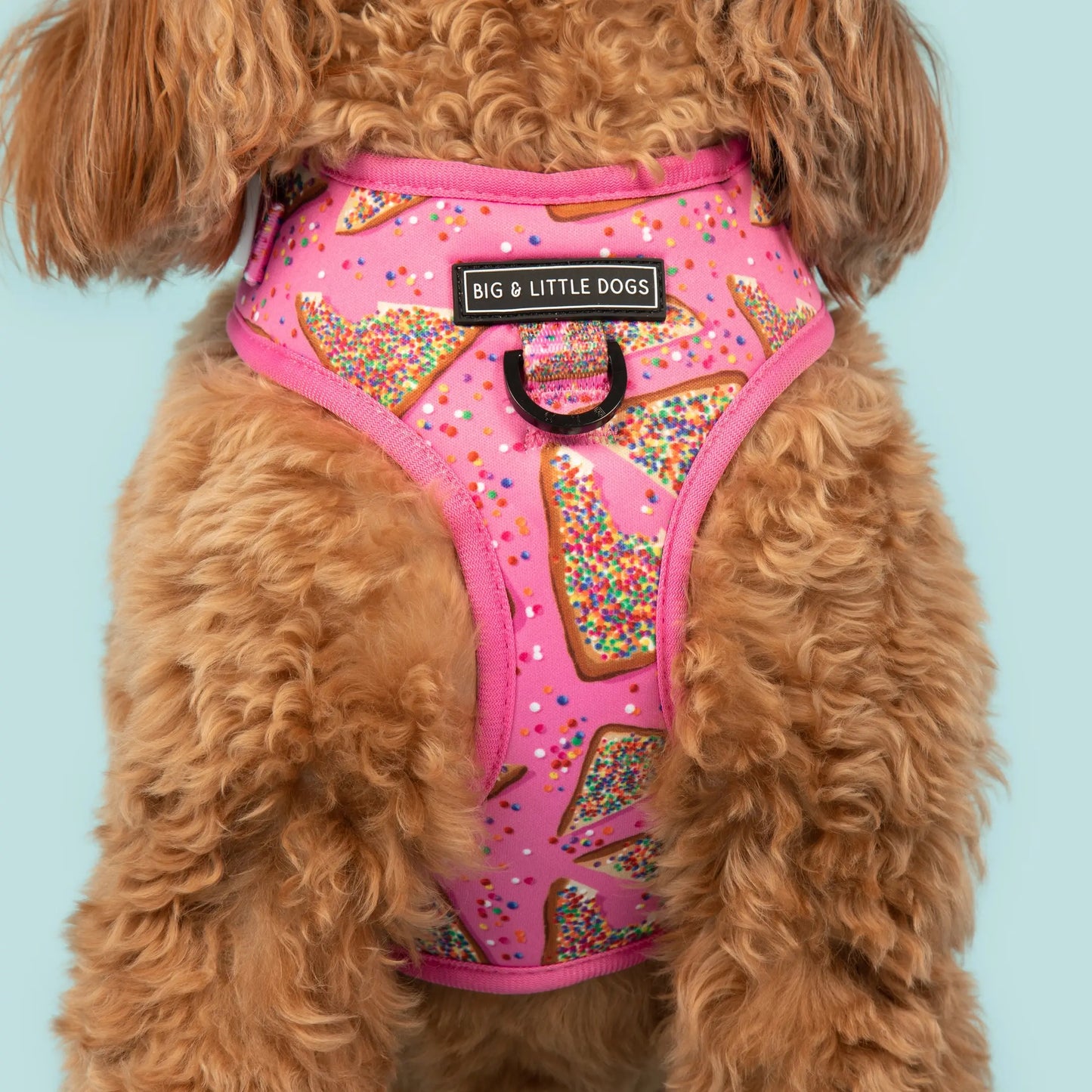 Adjustable Dog Harness - Pink Fairy Bread