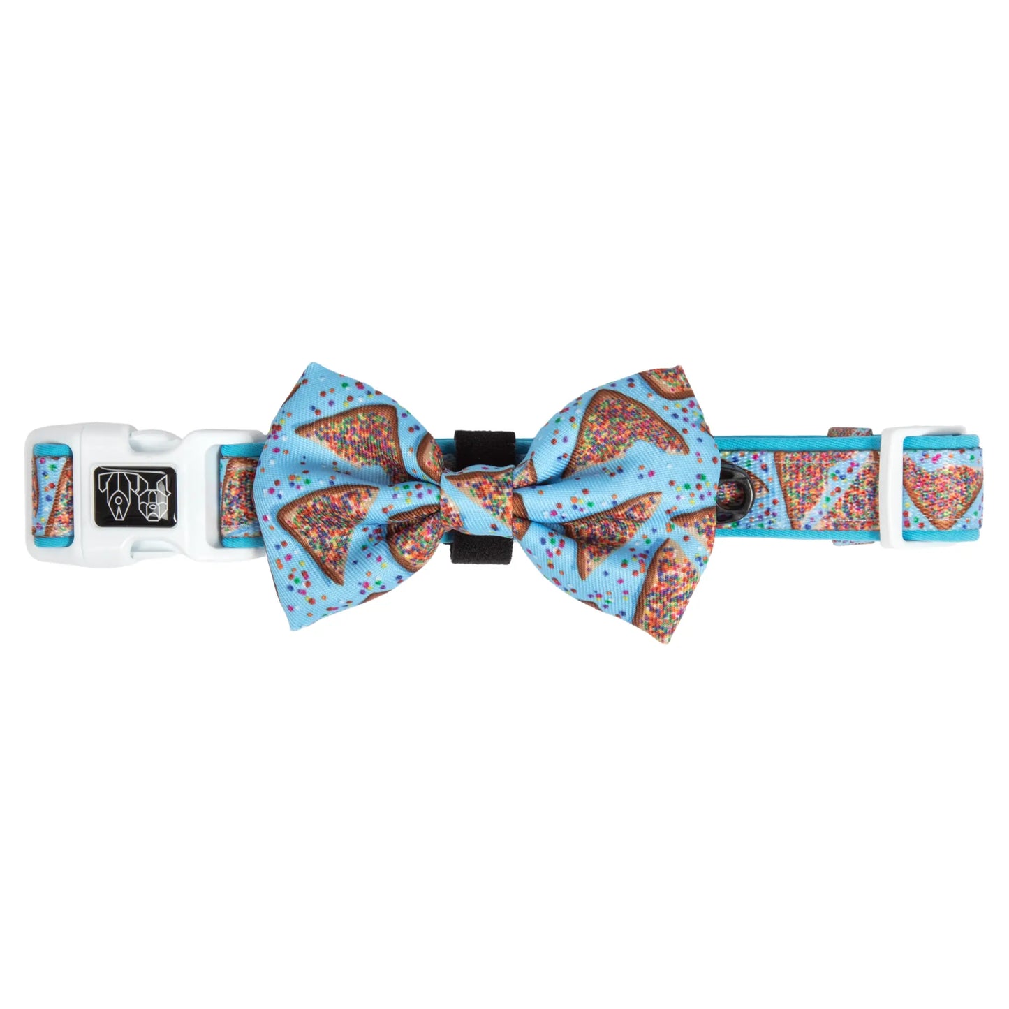 Dog Collar & Bow Tie - Blue Fairy Bread