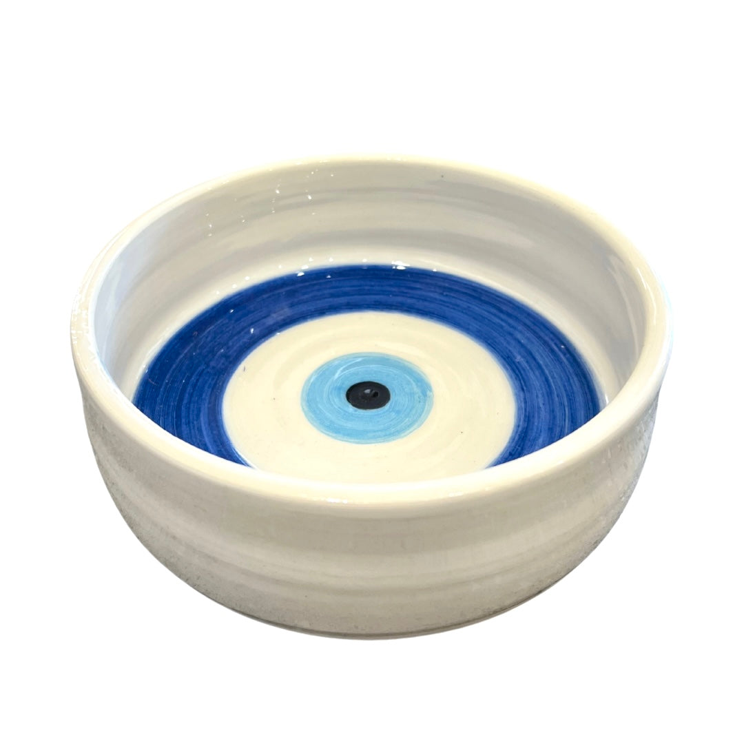 Evil eye Handmade Ceramic Pet Bowl