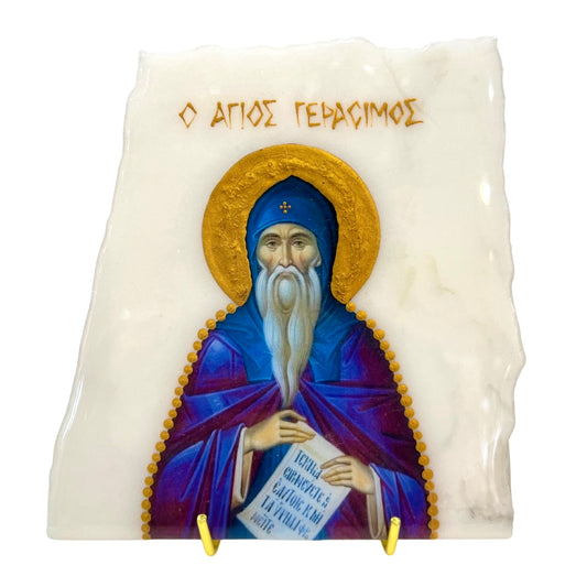 Saint Gerasimos On Marble