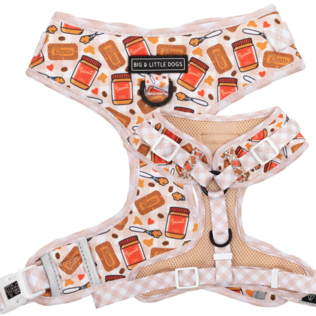 Adjustable Dog Harness - Biscoff Biswoof Crunch