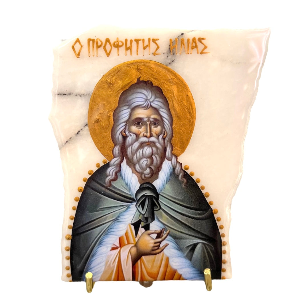 Saint Elias On Marble