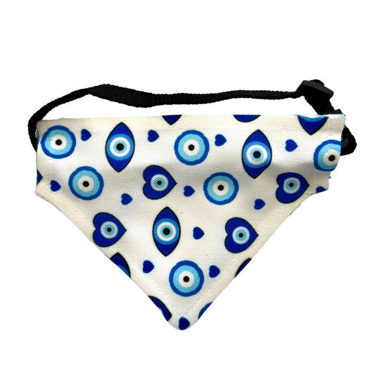 Blue Mati Dog Collar Bandanna