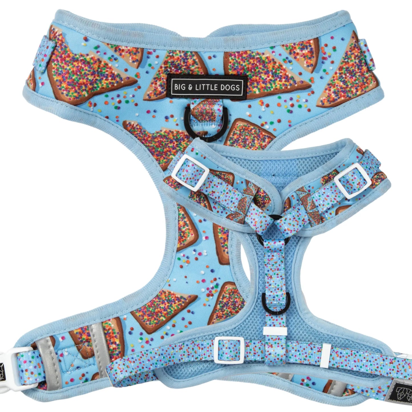 Adjustable Dog Harness - Blue Fairy Bread