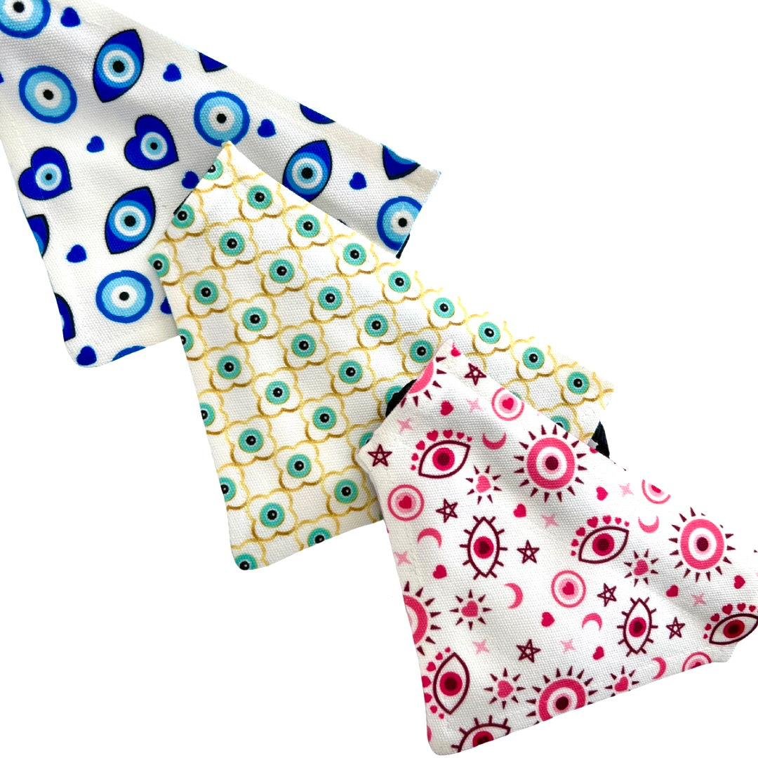 Blue Mati Dog Collar Bandanna