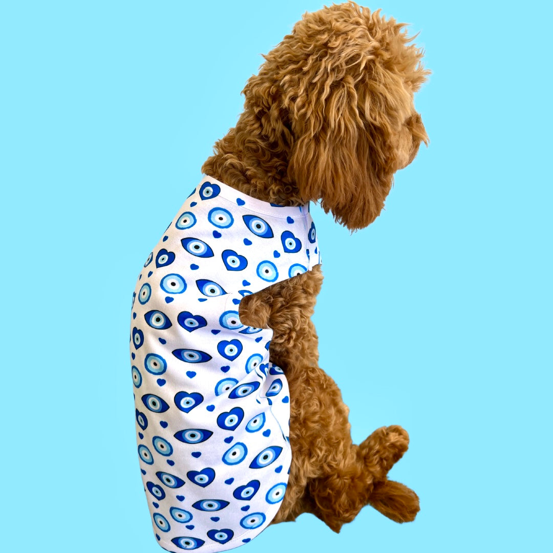 Blue Mati Dog Tank Top