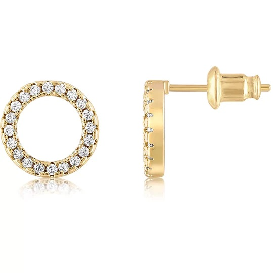 Circle Gold Earrings