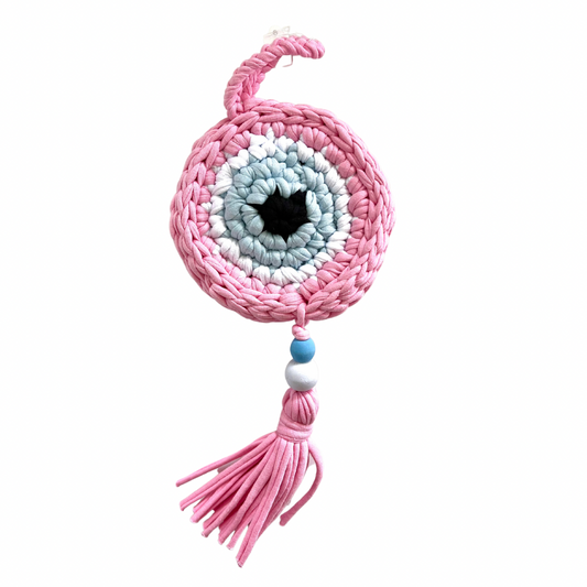 Cotton Crochet Eye - Pink