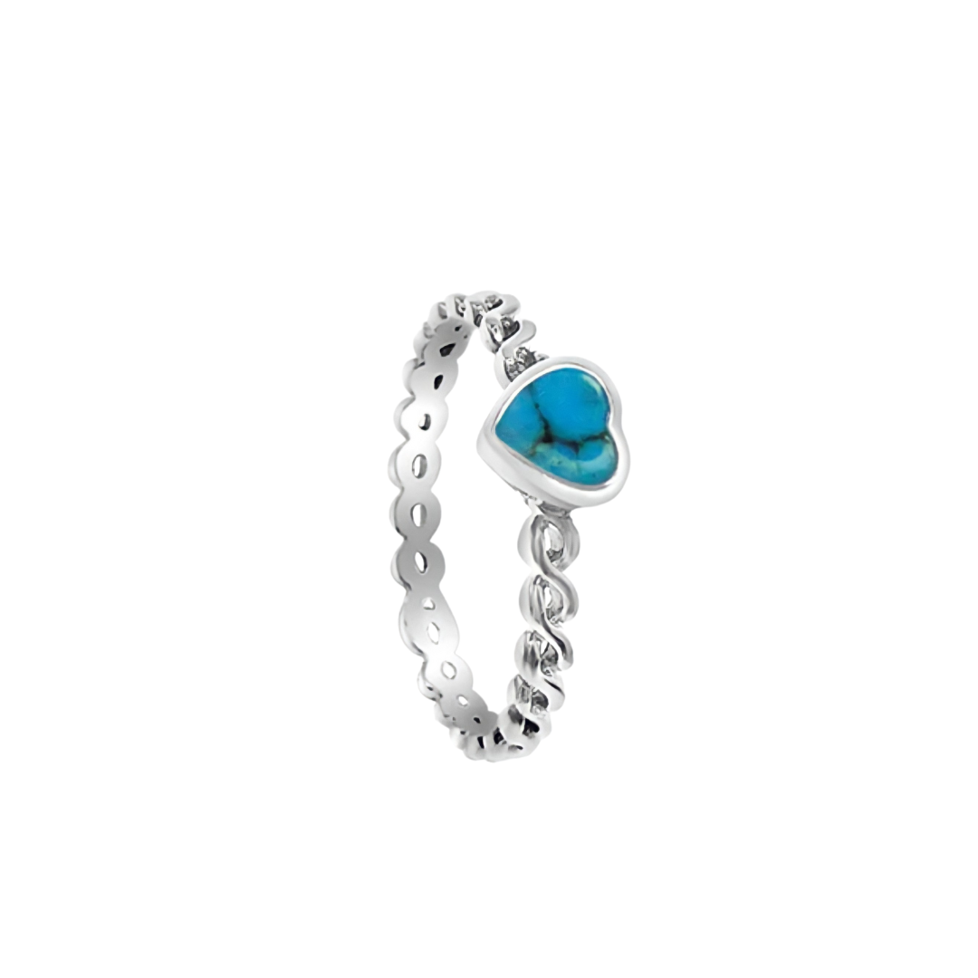 Turquoise Heart Ring