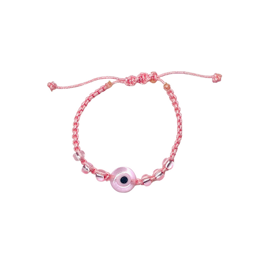 Pink Cord Eye Baby & Child Bracelet