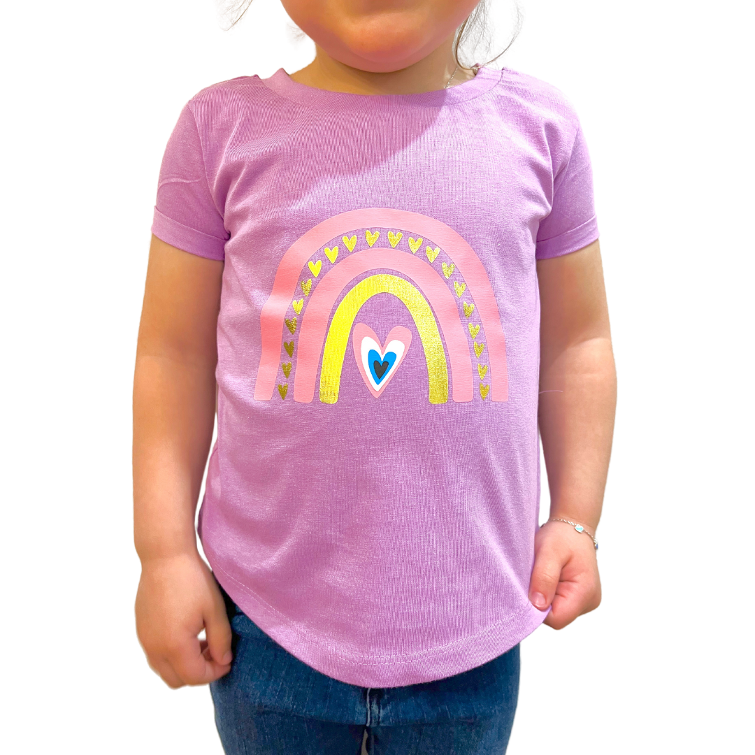 Rainbow Girls Tee Purple