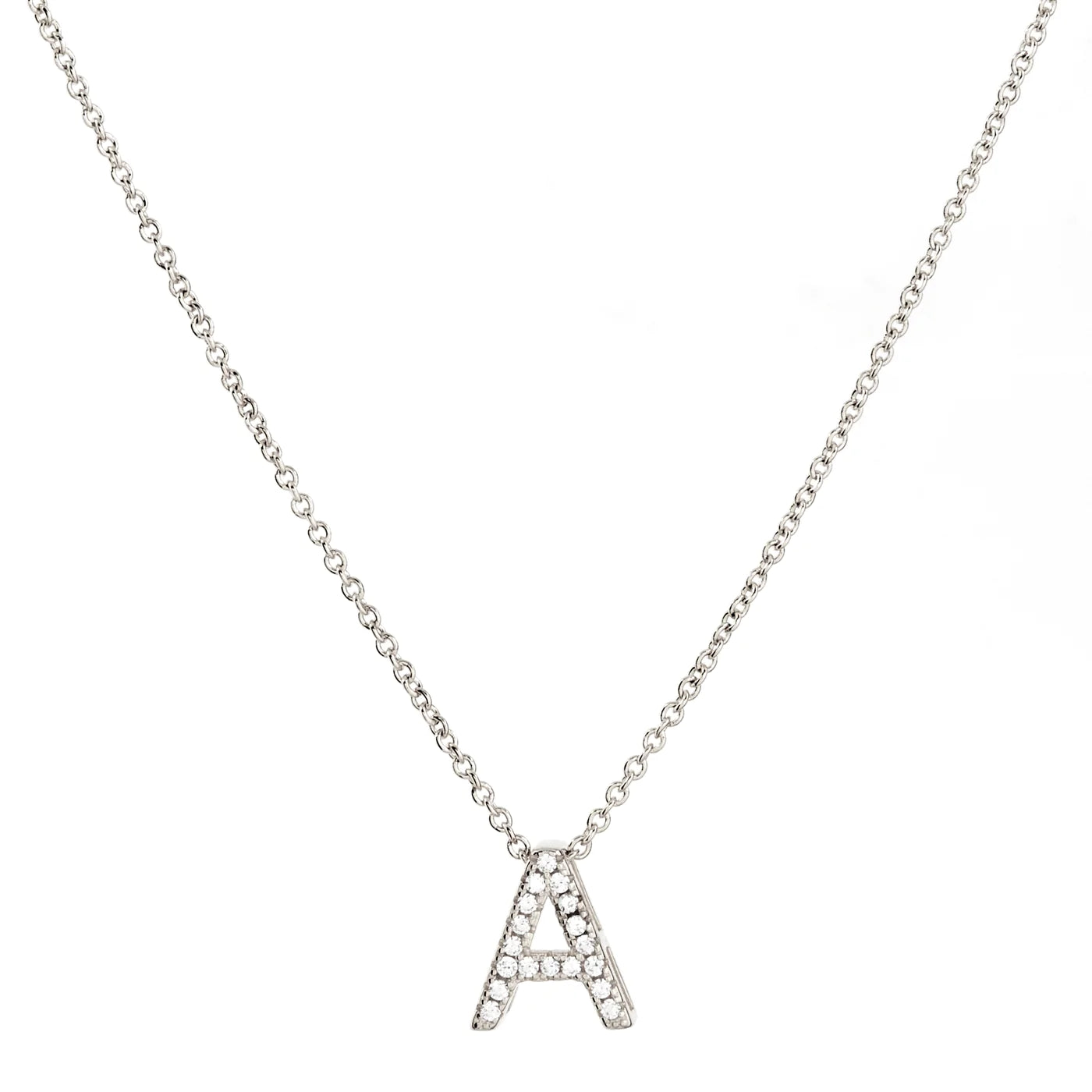 A-Z Initials - Sterling Silver With Cubic Zirconia