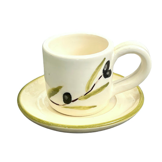 Olive Cup And Saucer