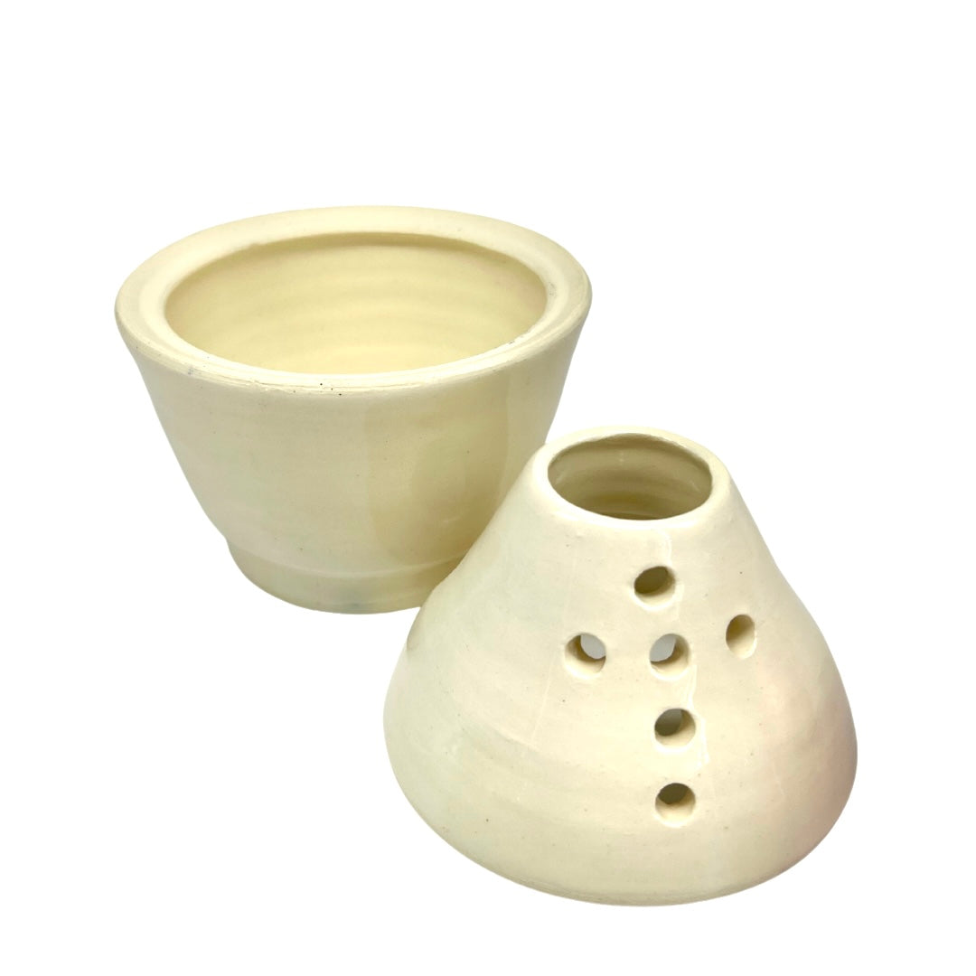 Handmade Ceramic Kandilli - White