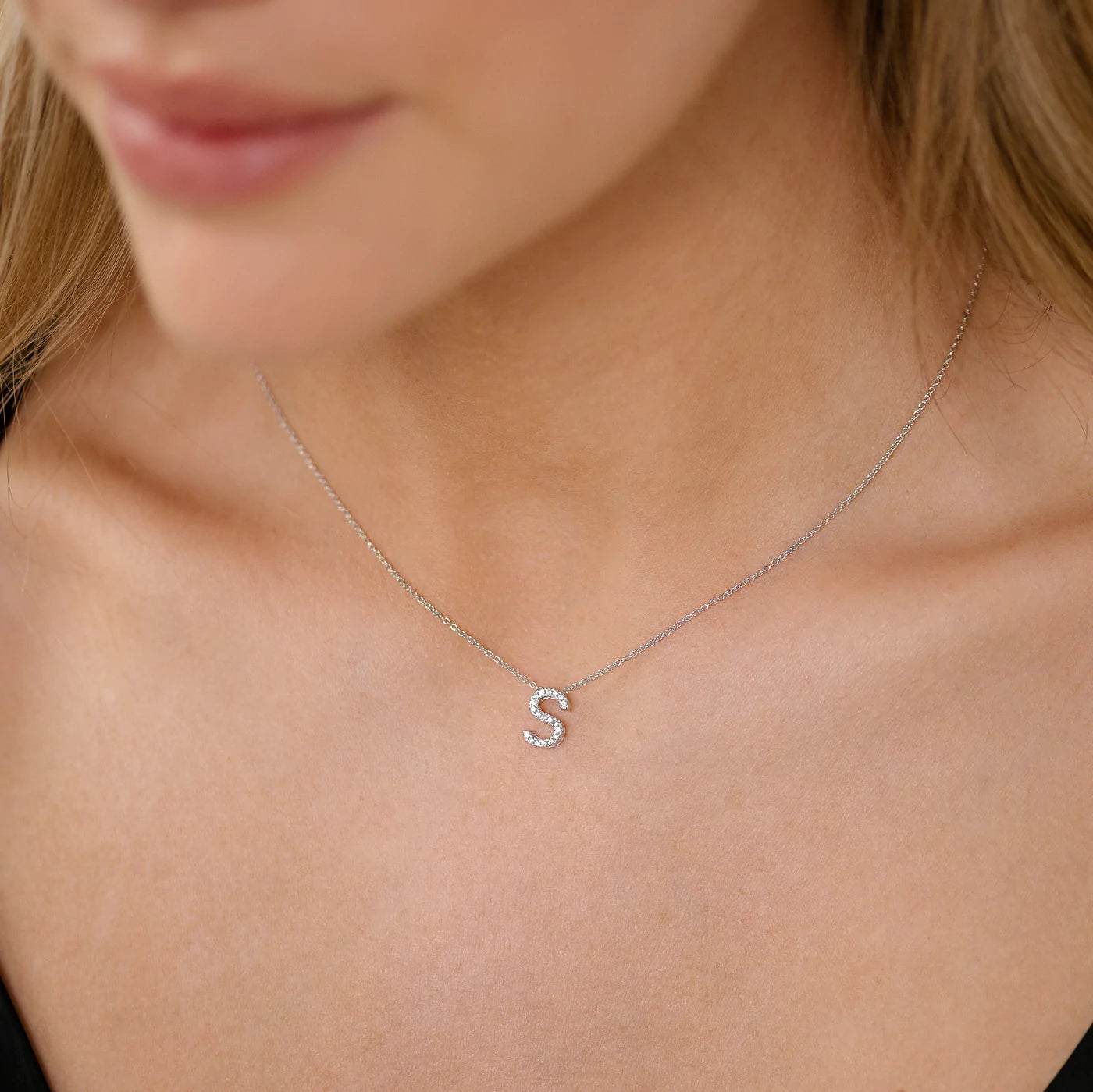 A-Z Initials - Sterling Silver With Cubic Zirconia