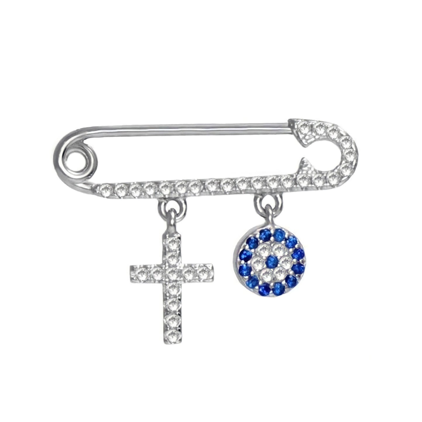 Cross And Eye Baby Pin