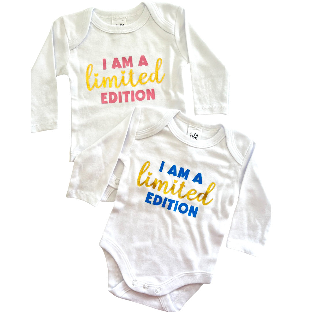 I Am A Limited Edition Long Sleeve Onesie - Blue