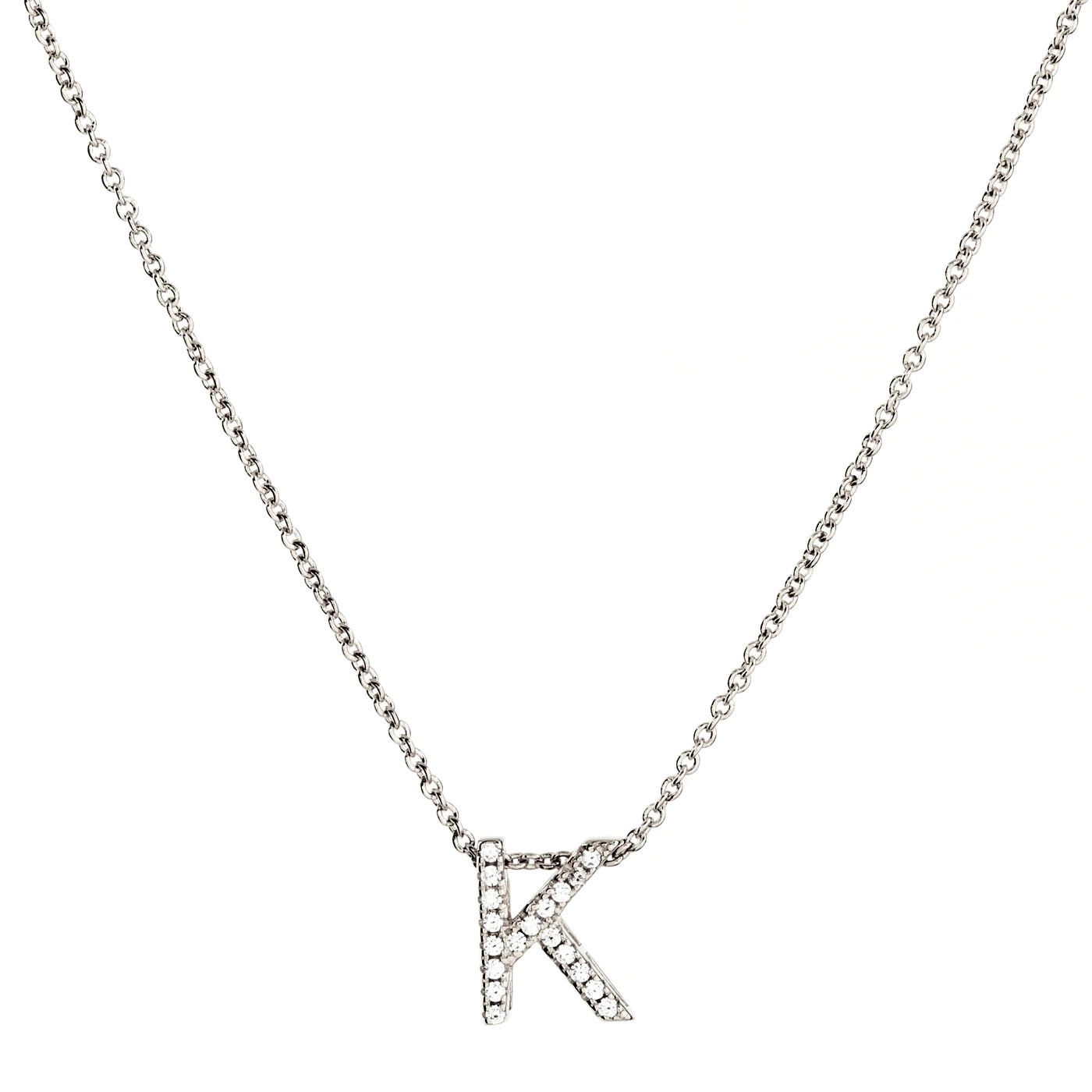 A-Z Initials - Sterling Silver With Cubic Zirconia