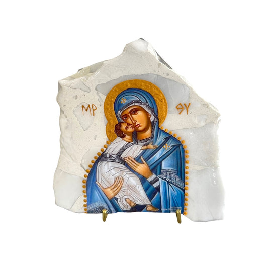 Mary And Jesus - White Terrazzo