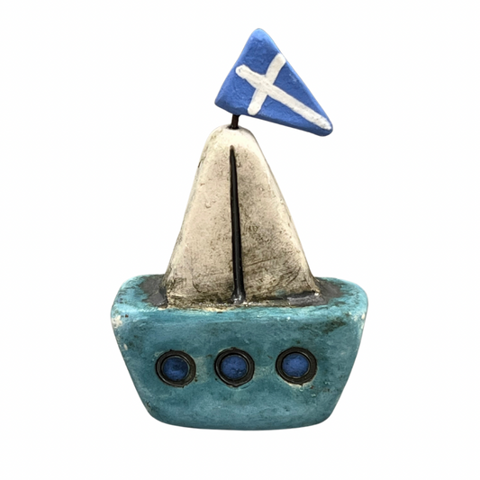 Mini Handmade Ceramic Stone Boat